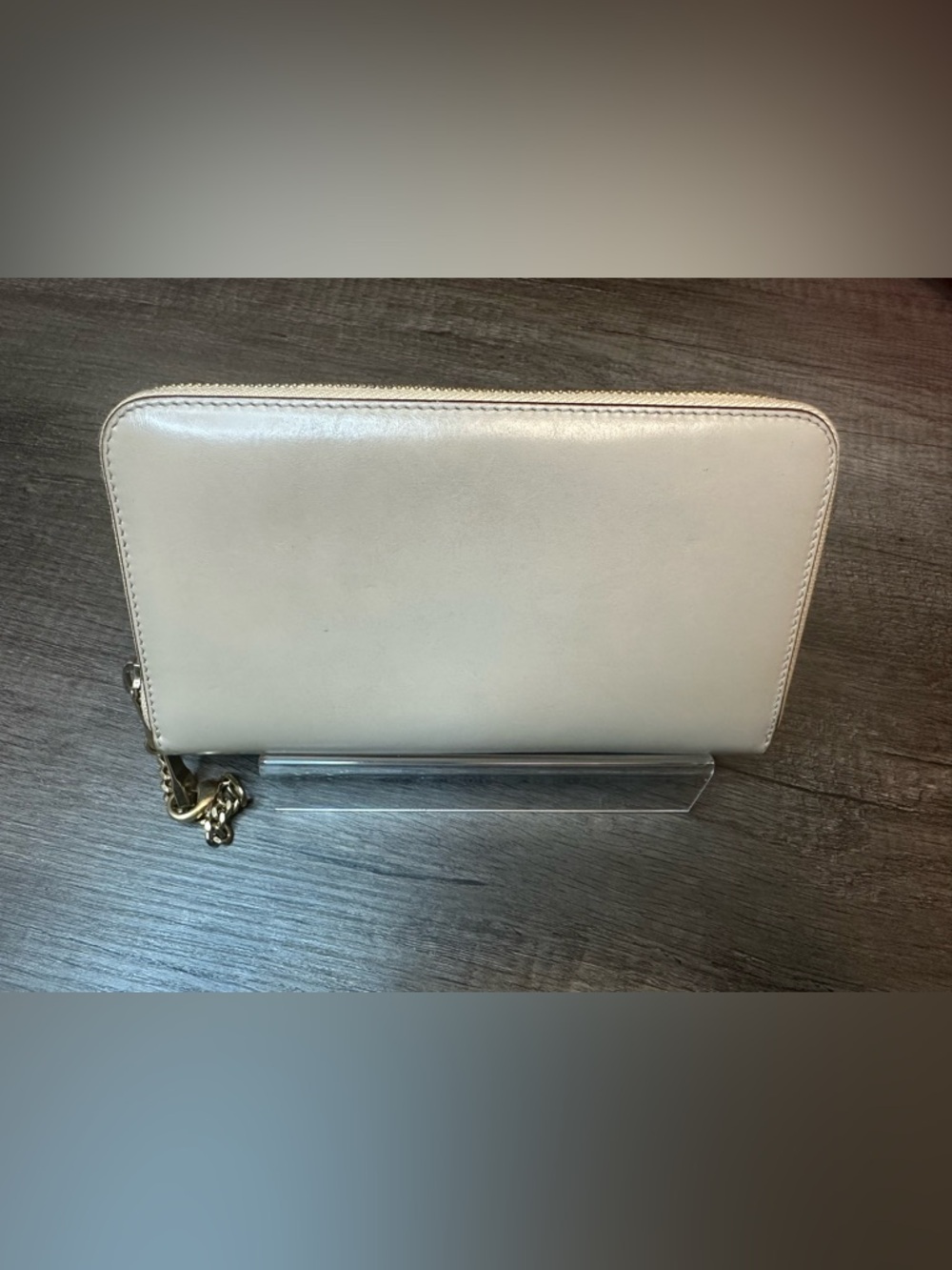 Chloé Red/Tan Baylee Long Zip Wallet - Picture 4 of 10